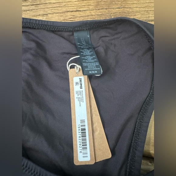 NWT Skims Recycled Swim Cheeky Tanga Bottoms~Medium~Onyx - Picture 8 of 8